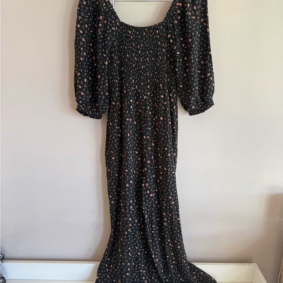 Floral Black Jumpsuit size 4 madewell - Picture 3 of 7